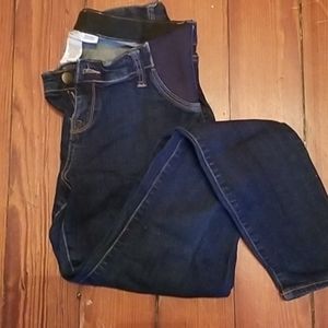 Liz Lange Maternity Jeans with side stretch sz M